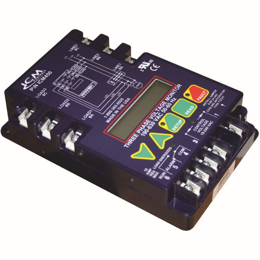 ICM450A 3 PHASE DIGITAL  MONITOR - Surge and Phase Protectors